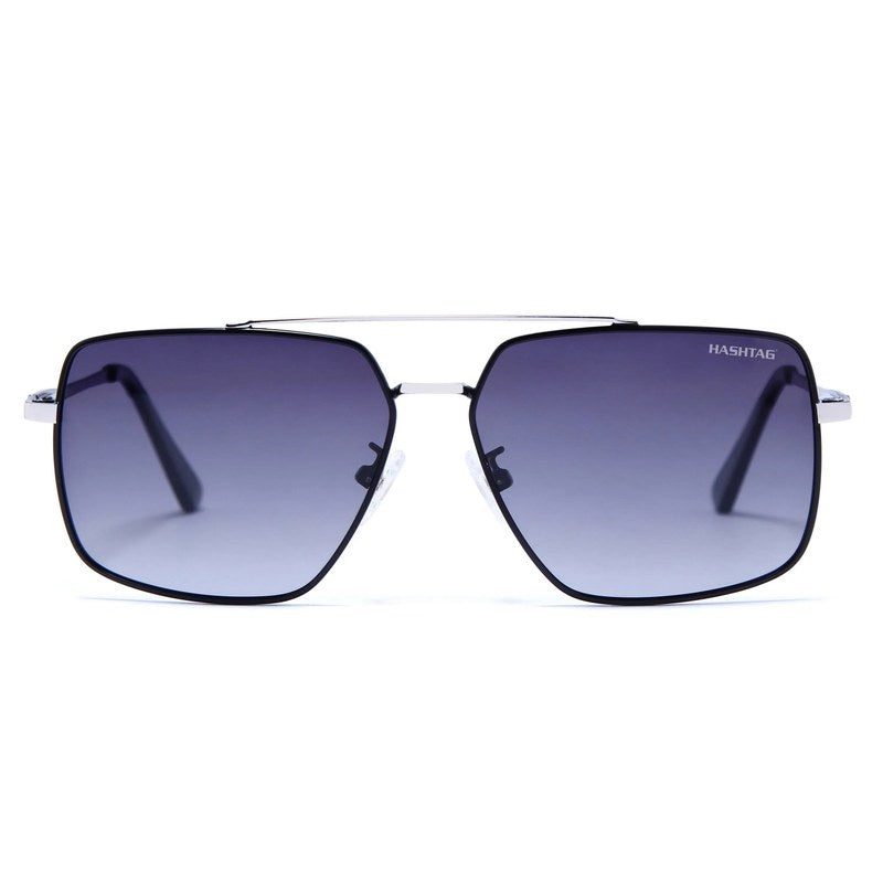 Kynra Gradient Blue Large Full Rim Aviator Sunglasses for Men & Women — Hashtag Eyewears