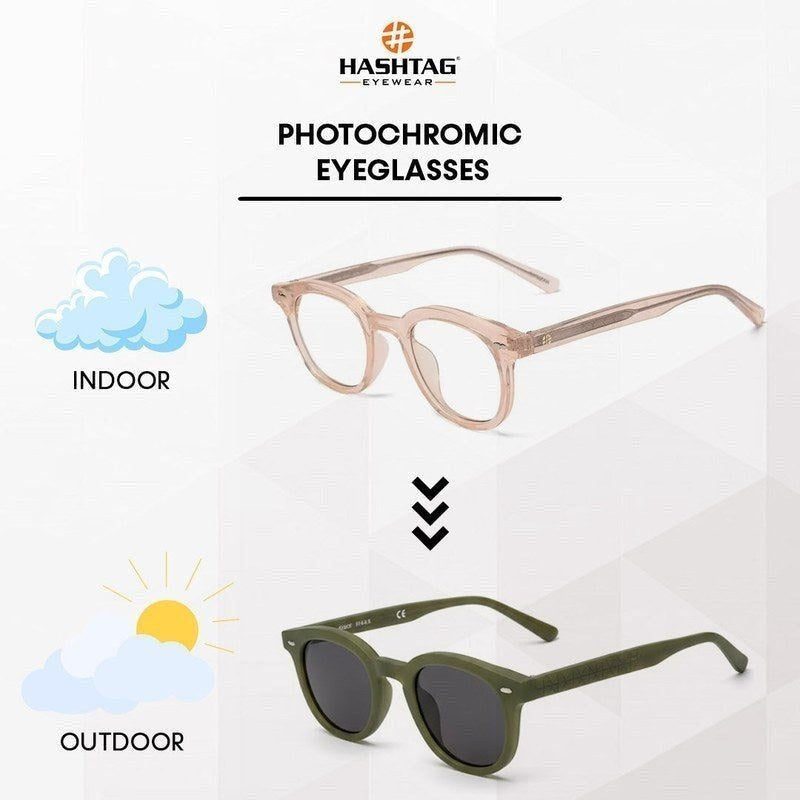Adaptix Transparent cream Medium Full Rim Square Computer Glasses for Men & Women — Hashtag Eyewears