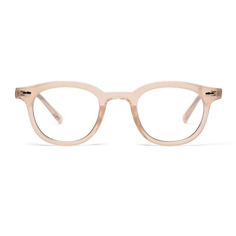Adaptix Transparent cream Medium Full Rim Square Computer Glasses for Men & Women — Hashtag Eyewears