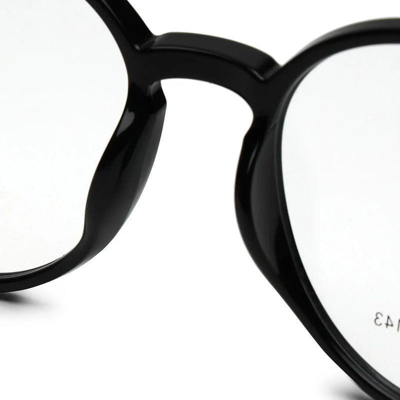 Aerion Black Small Full Rim Round Clip-on for Men — Hashtag Eyewears