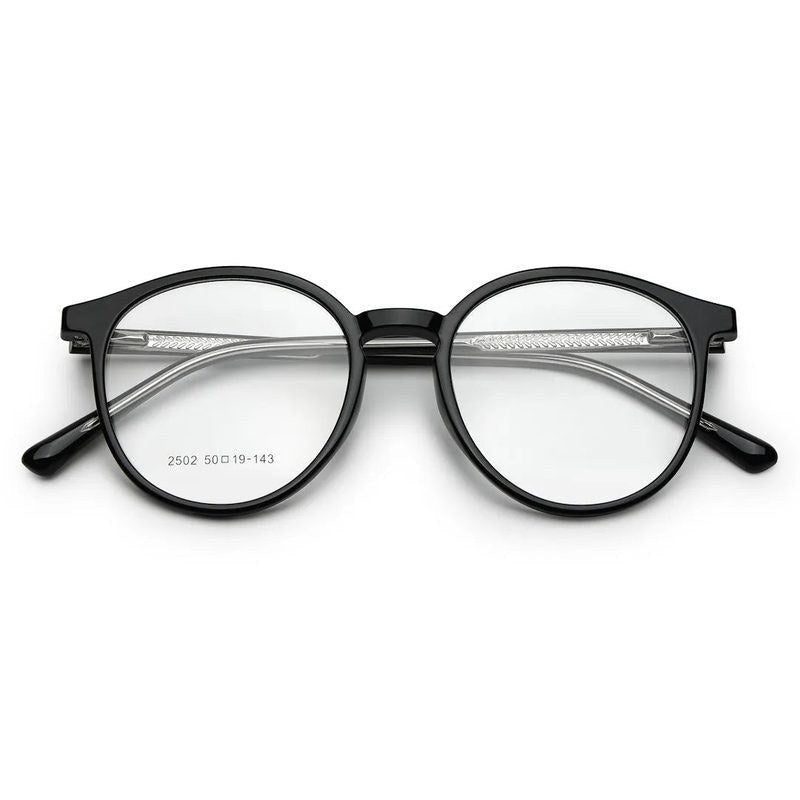 Aerion Black Small Full Rim Round Clip-on for Men — Hashtag Eyewears
