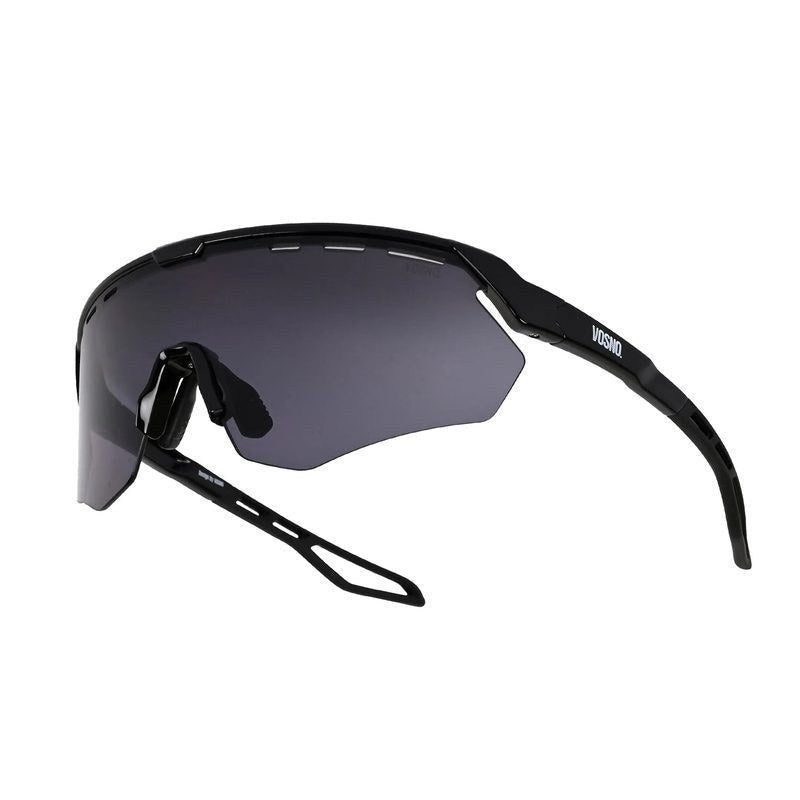 Aero Black Extra-Large Full Rim Shield Sports Sunglasses for Men & Women — Hashtag Eyewears