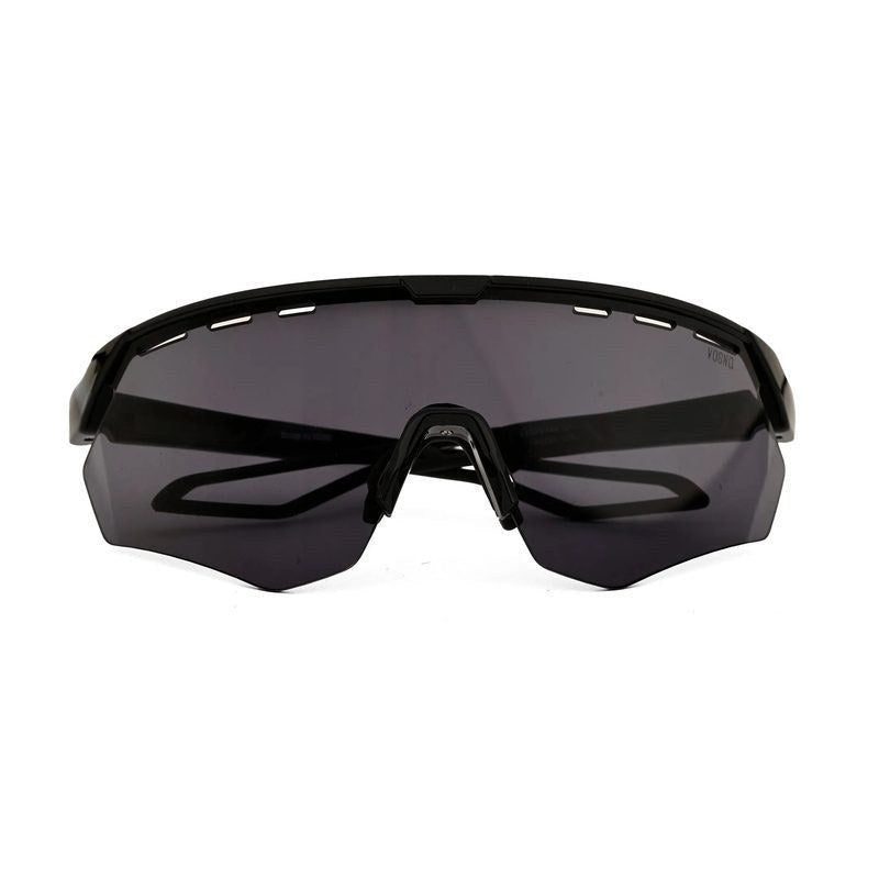 Aero Black Extra-Large Full Rim Shield Sports Sunglasses for Men & Women — Hashtag Eyewears