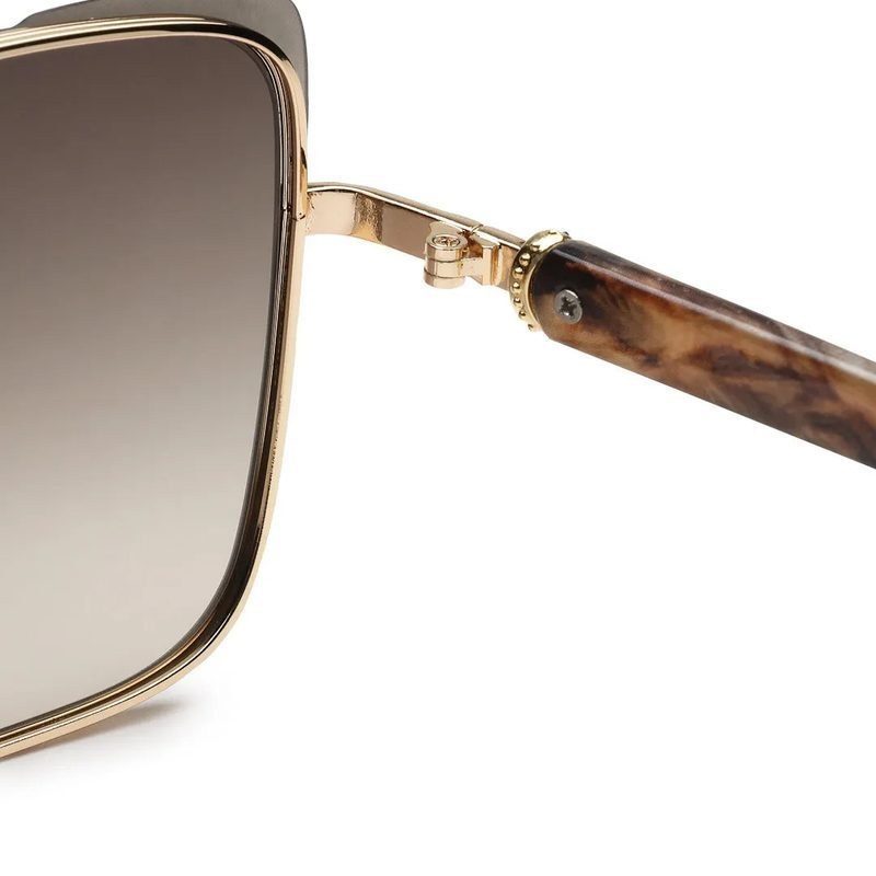 Aethera Gradient Brown Oversized Full Rim Rectangle Sunglasses for Women — Hashtag Eyewears