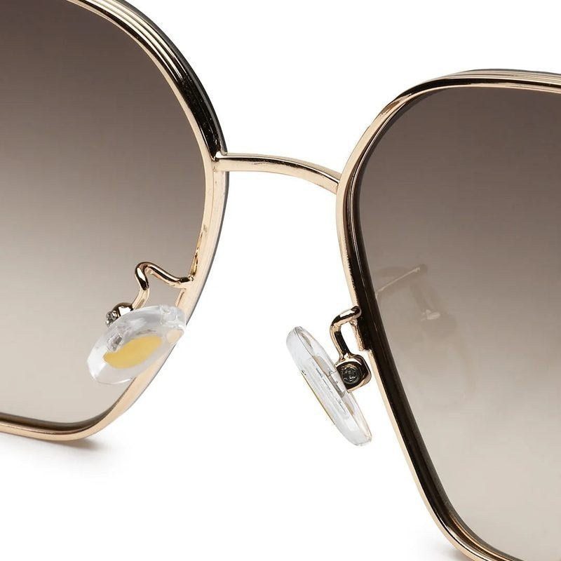Aethera Gradient Brown Oversized Full Rim Rectangle Sunglasses for Women — Hashtag Eyewears