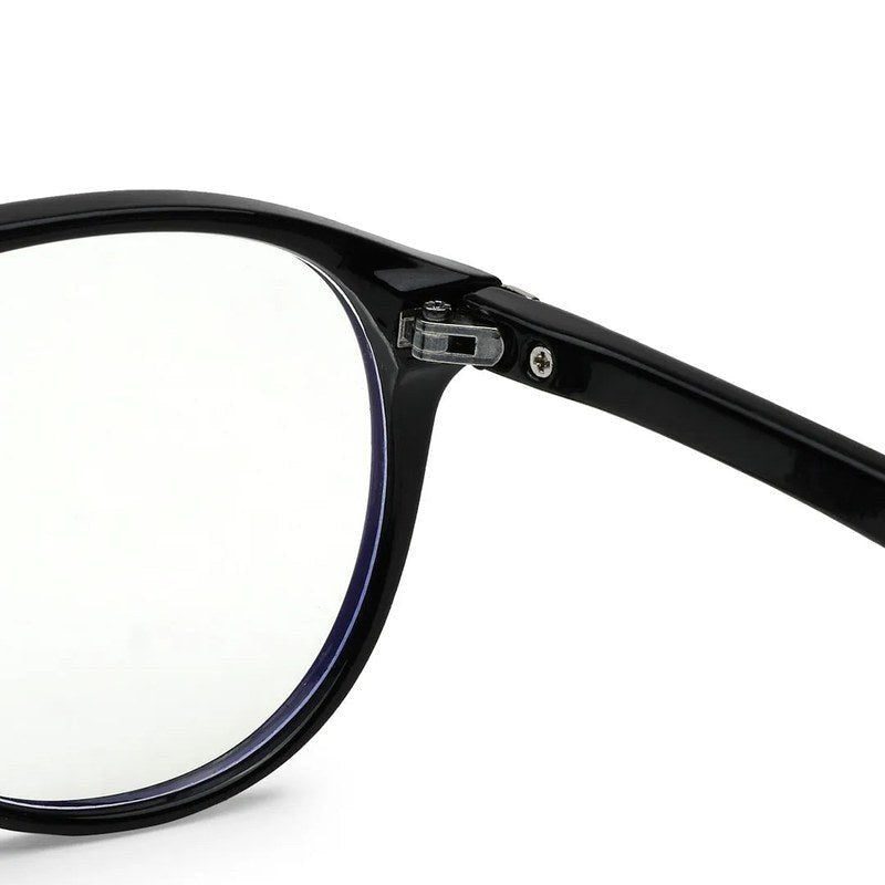 Arcane Black Small Full Rim Aviator with Lock Side Hinges Computer Glasses for Men & Women — Hashtag Eyewears