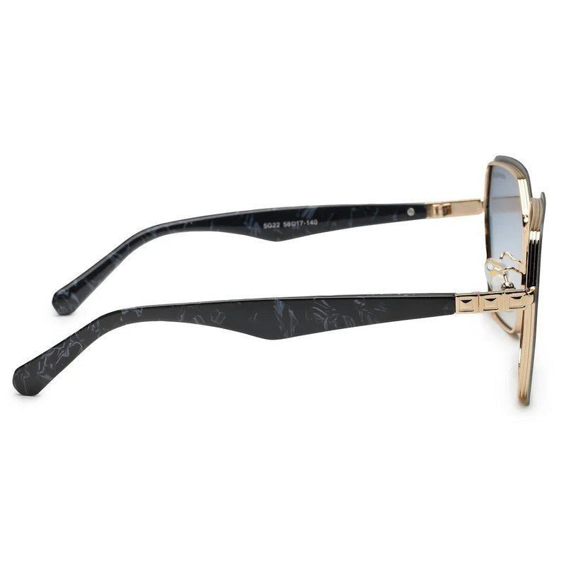 Arion Gradient Grey Oversized Full Rim Hexagonal Sunglasses for Women — Hashtag Eyewears