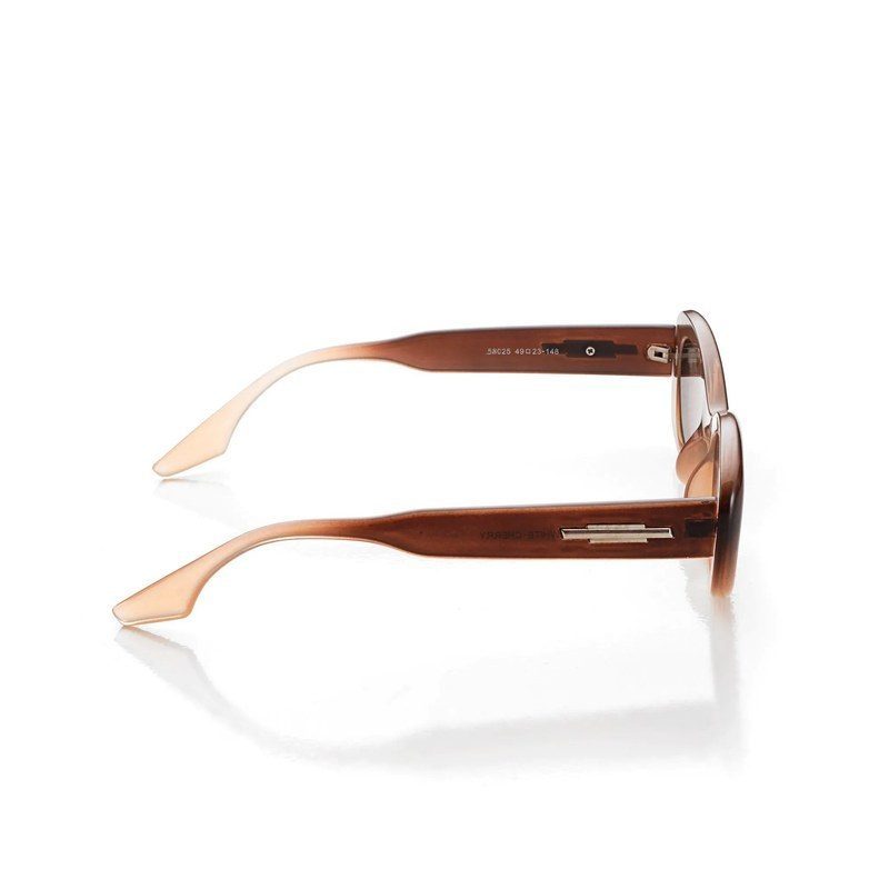 Aura Transparent-Brown-Gradient Medium Full Rim Oval Sunglasses for Men & Women HASHTAG X WHITECHERRY — Hashtag Eyewears