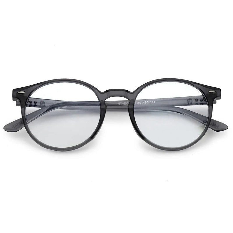 Auralis Grey Small Full Rim Round Computer Glasses for Men & Women — Hashtag Eyewears