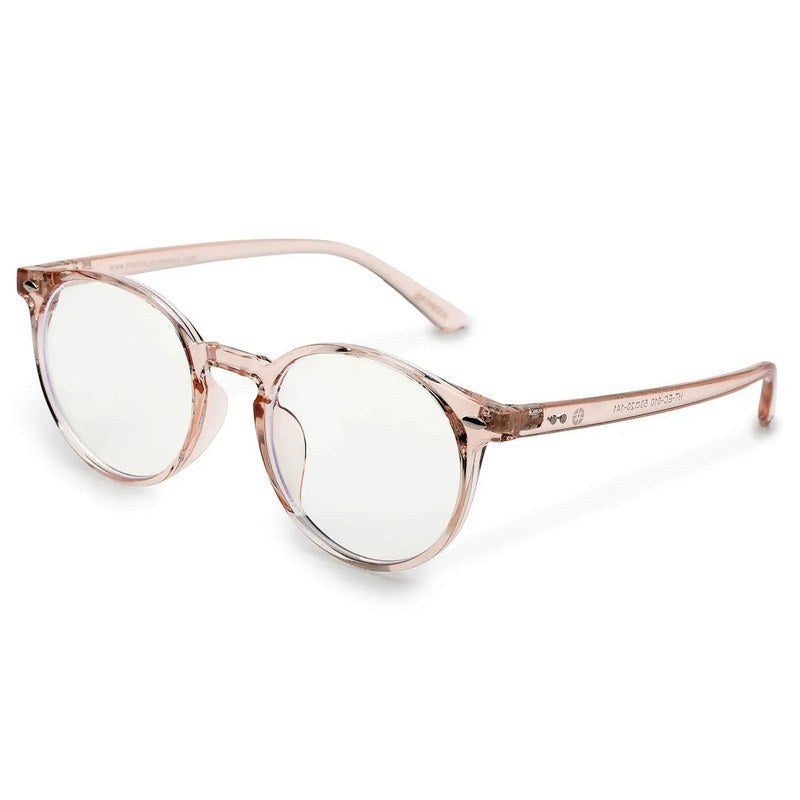 Auralis Pink Small Full Rim Round Computer Glasses for Men & Women — Hashtag Eyewears