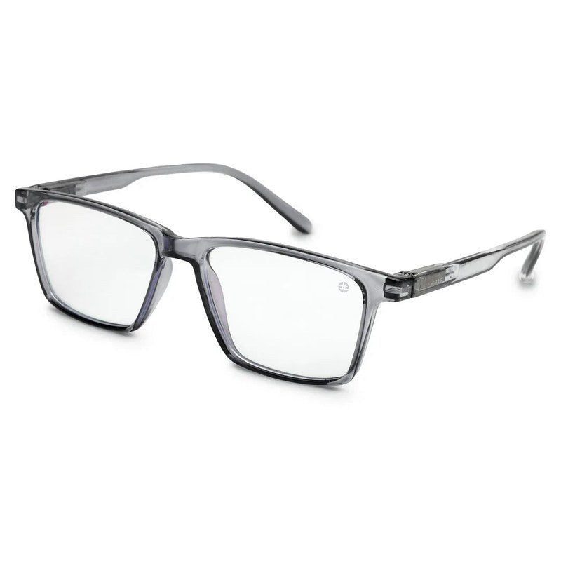 Aurora Smoke Medium Full Rim Rectangle Computer Glasses for Men & Women — Hashtag Eyewears