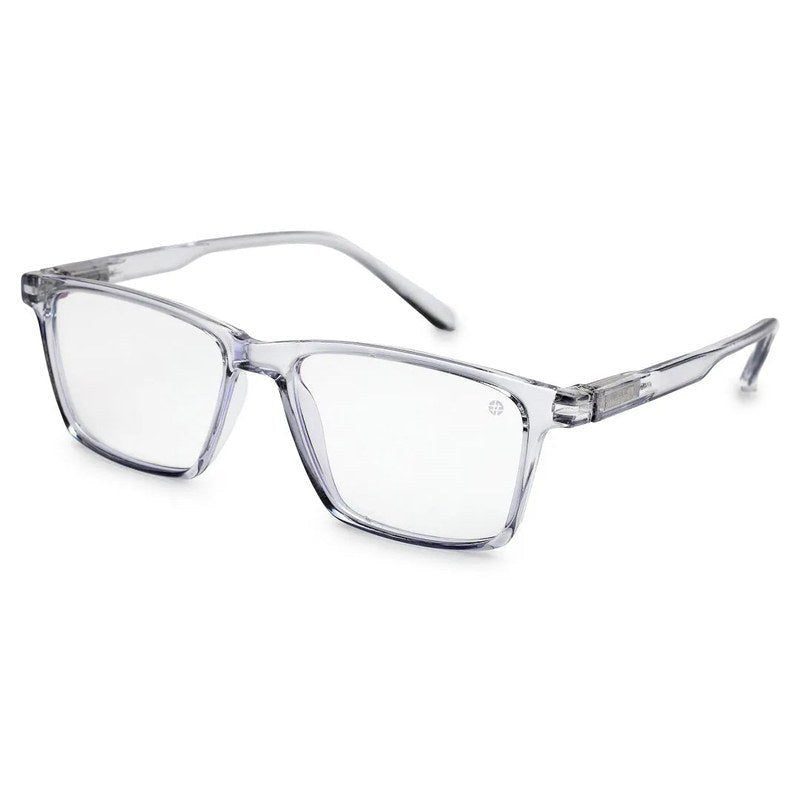 Aurora Transparent Medium Full Rim Rectangle Computer Glasses for Men & Women — Hashtag Eyewears