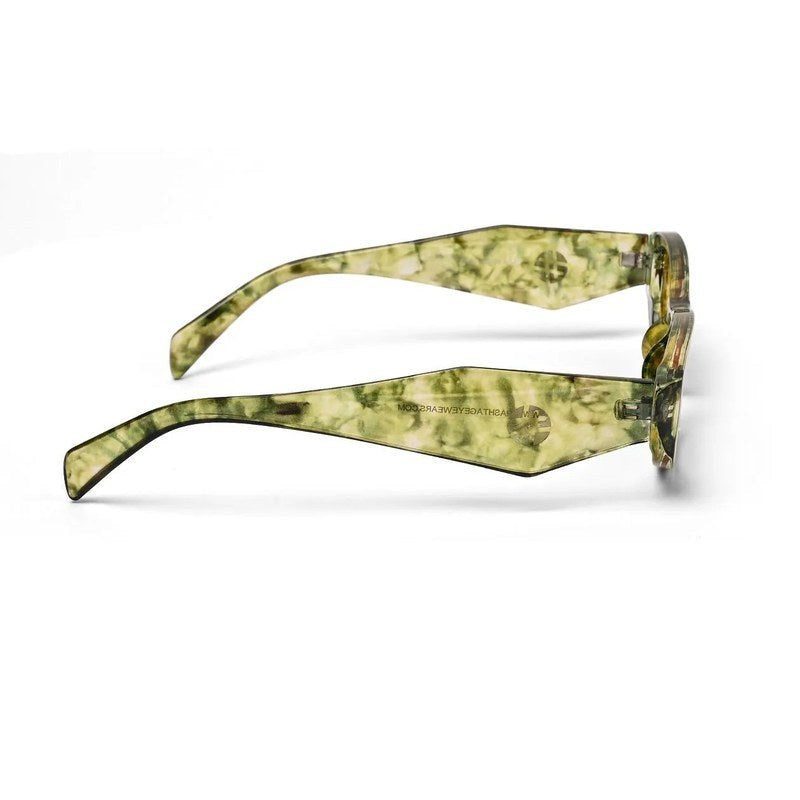 Avita Yellow Large Full Rim Cateye Sunglasses for Women — Hashtag Eyewears
