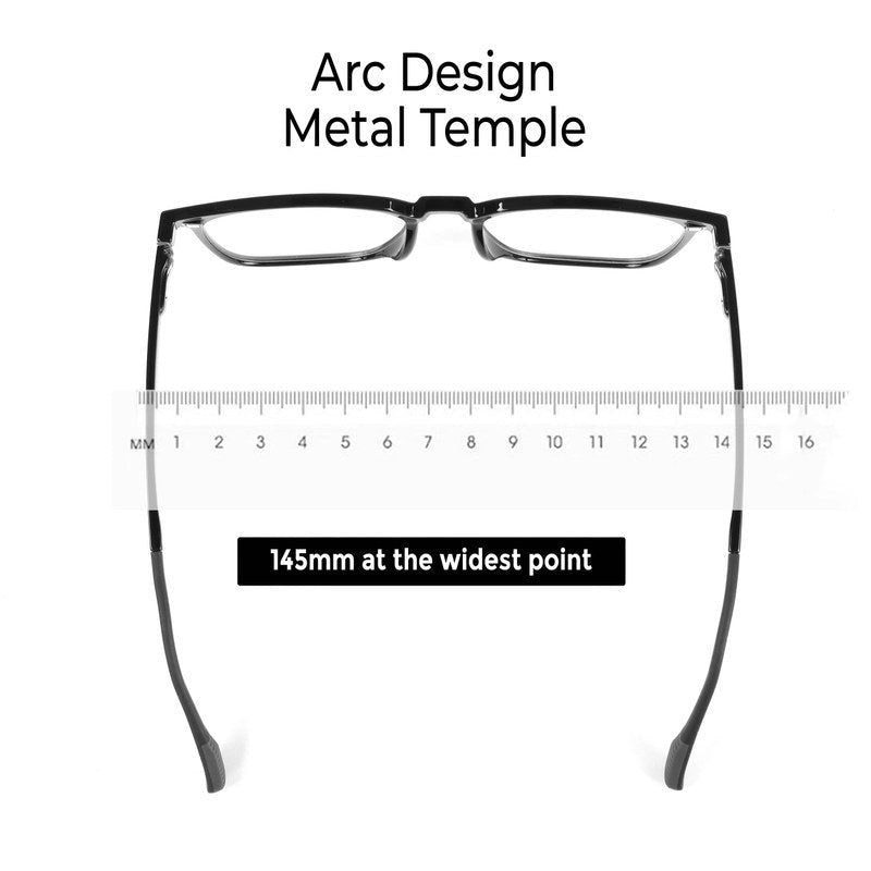 Blaze Black Medium Full Rim Wayfarer Clip-on for Men & Women — Hashtag Eyewears