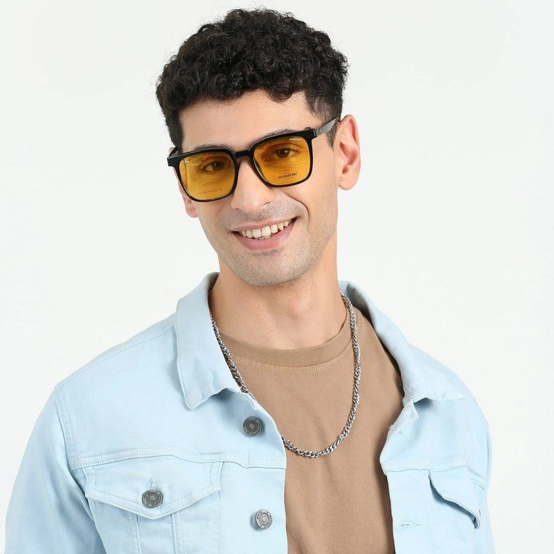 Blaze Black Medium Full Rim Wayfarer Clip-on for Men & Women — Hashtag Eyewears