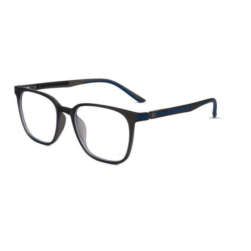 Blokz Black Medium Full Rim RECTANGLE Computer Glasses for Men & Women — Hashtag Eyewears
