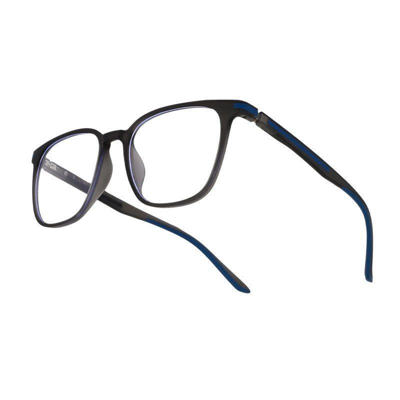 Blokz Black Medium Full Rim RECTANGLE Computer Glasses for Men & Women — Hashtag Eyewears