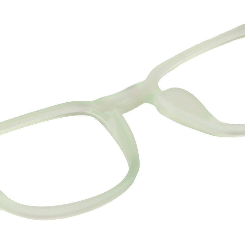 BluArmor Transparent Light Green Medium Full Rim SQUARE Computer Glasses for Men & Women — Hashtag Eyewears