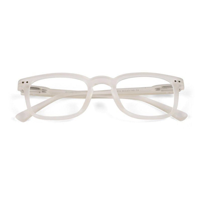 BluArmor Transparent Medium Full Rim SQUARE Computer Glasses for Men & Women — Hashtag Eyewears