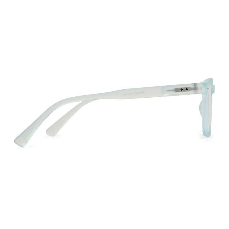 BluArmor Transparent Skyblue Medium Full Rim SQUARE Computer Glasses for Men & Women — Hashtag Eyewears