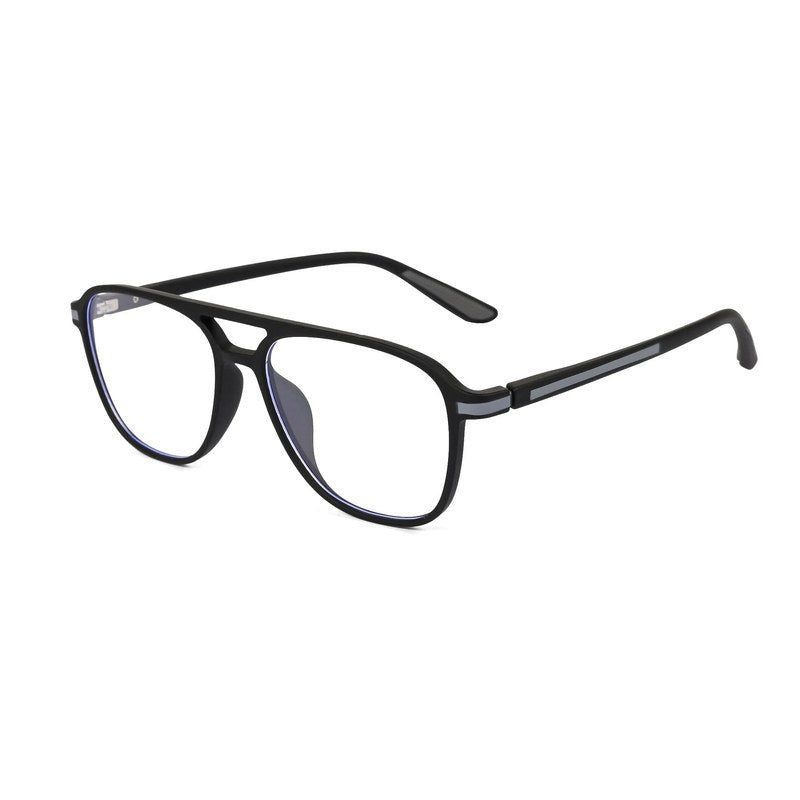 BluLite Black Medium Full Rim Square Computer Glasses for Men & Women — Hashtag Eyewears