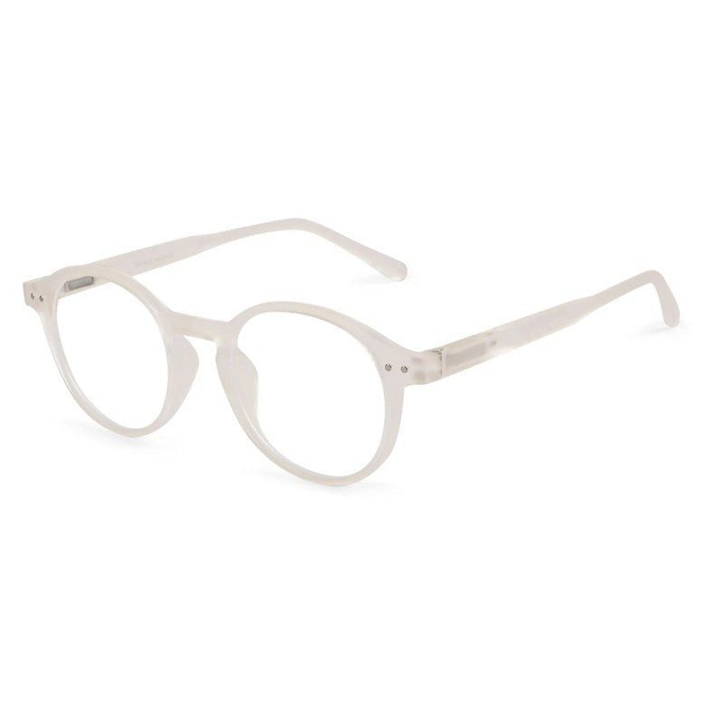 BluShield Transparent Medium Full Rim CIRCLE Computer Glasses for Men & Women — Hashtag Eyewears