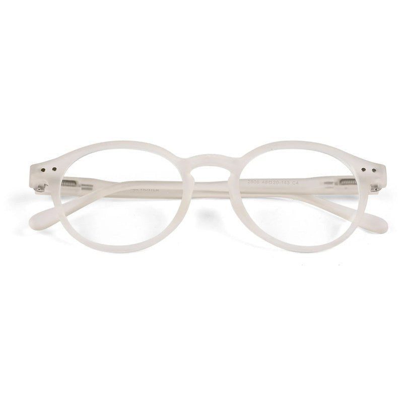 BluShield Transparent Medium Full Rim CIRCLE Computer Glasses for Men & Women — Hashtag Eyewears
