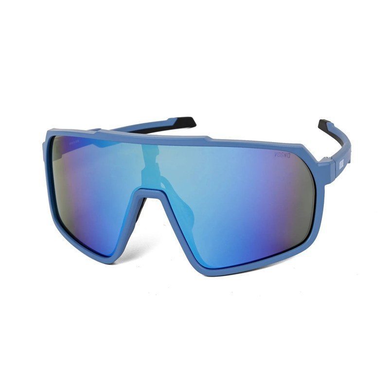Bolt Light Blue Extra-Large Full Rim Shield Sports Sunglasses for Men & Women — Hashtag Eyewears