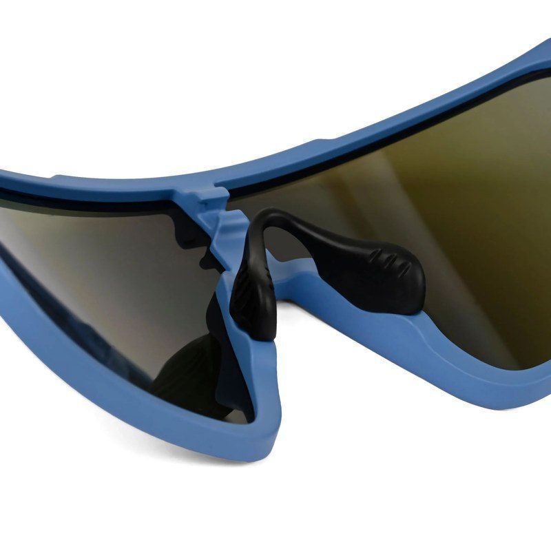 Bolt Light Blue Extra-Large Full Rim Shield Sports Sunglasses for Men & Women — Hashtag Eyewears