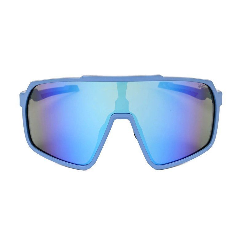 Bolt Light Blue Extra-Large Full Rim Shield Sports Sunglasses for Men & Women — Hashtag Eyewears