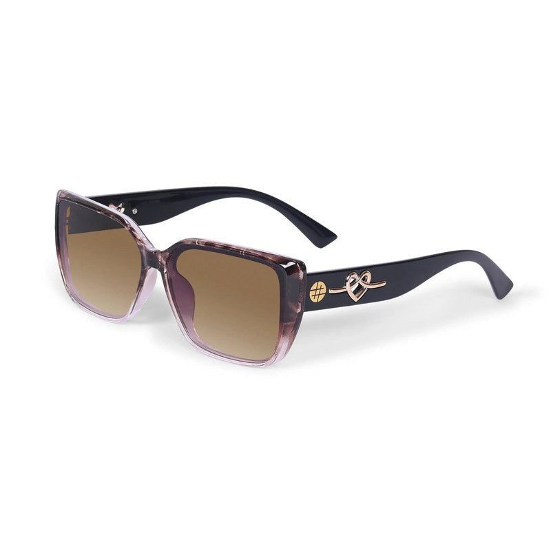 Caelion Texture Brown Gradient Large Full Rim Cateye Sunglasses for Men & Women — Hashtag Eyewears
