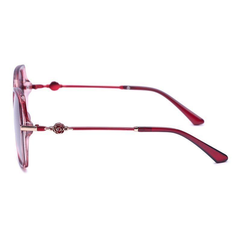 Calyra Gradient Red Large Full Rim Square Sunglasses for Women — Hashtag Eyewears