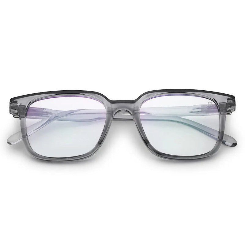 Celestia Smoke Medium Full Rim Wayfarer Computer Glasses for Men & Women — Hashtag Eyewears