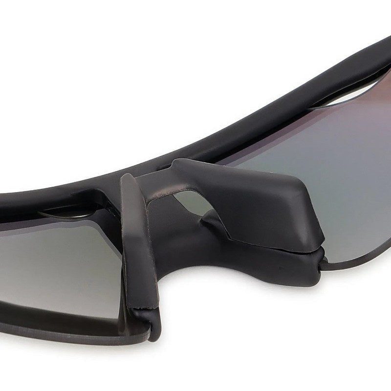 Chronos Grey Medium Half Rim Shield Sports Sunglasses for Men & Women — Hashtag Eyewears