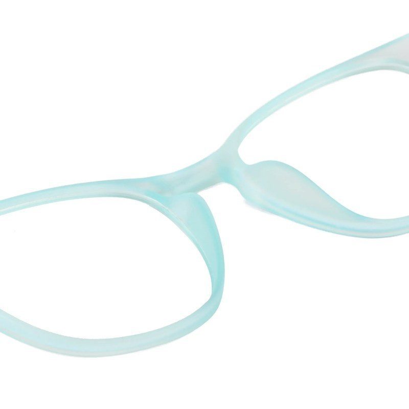 Clario Transparent Skyblue Medium Full Rim RECTANGLE Computer Glasses for Men & Women — Hashtag Eyewears