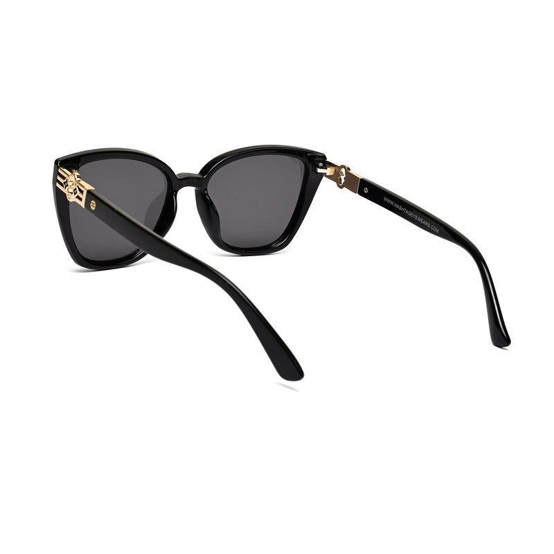 Cleanse Black Medium Full Rim Cateye Sunglasses for Women — Hashtag Eyewears