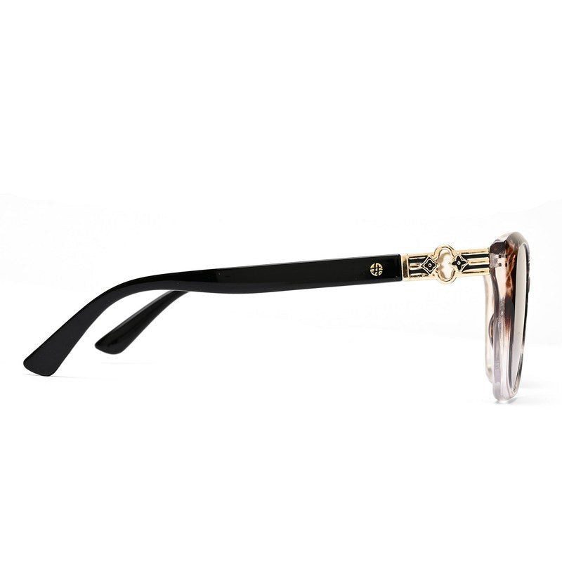 Cleanse Gradient Brown Texture Medium Full Rim Cateye Sunglasses for Women — Hashtag Eyewears