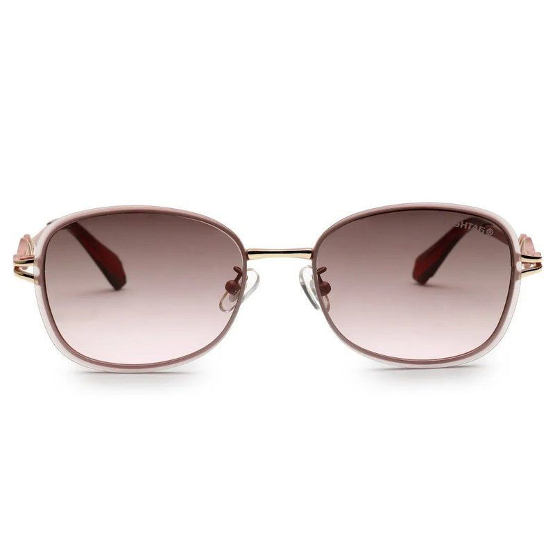 Crypta Pink Medium Full Rim Oval Sunglasses for Women — Hashtag Eyewears