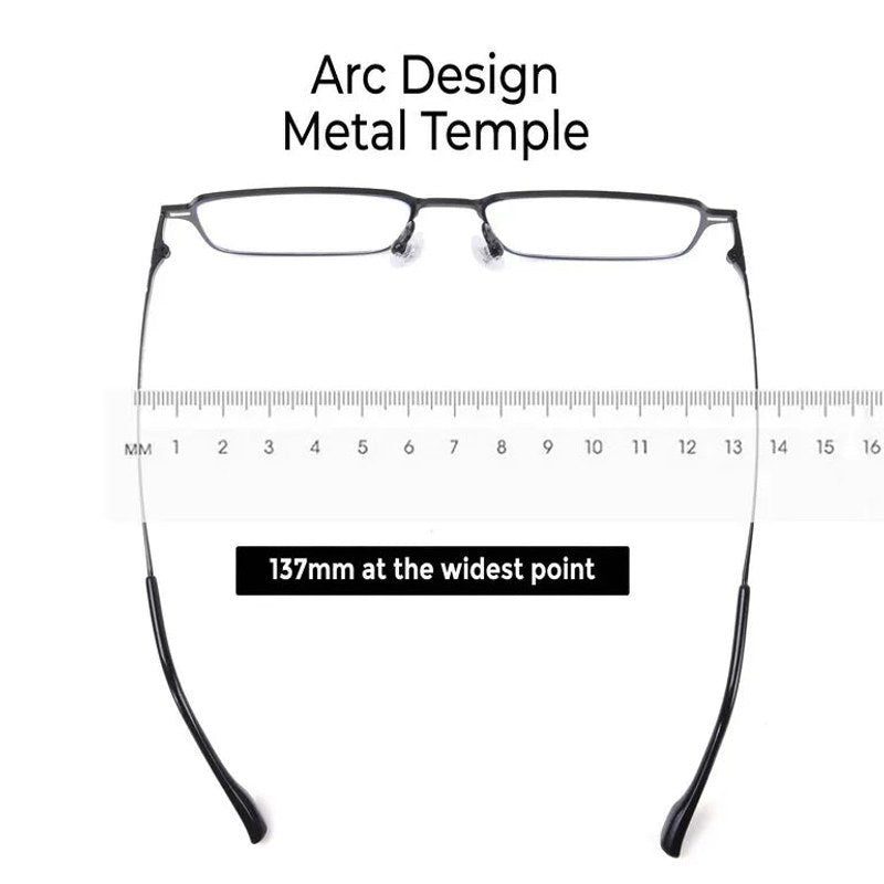 Crystar Black Medium Full Rim Rectangle Clip-on for Men & Women — Hashtag Eyewears