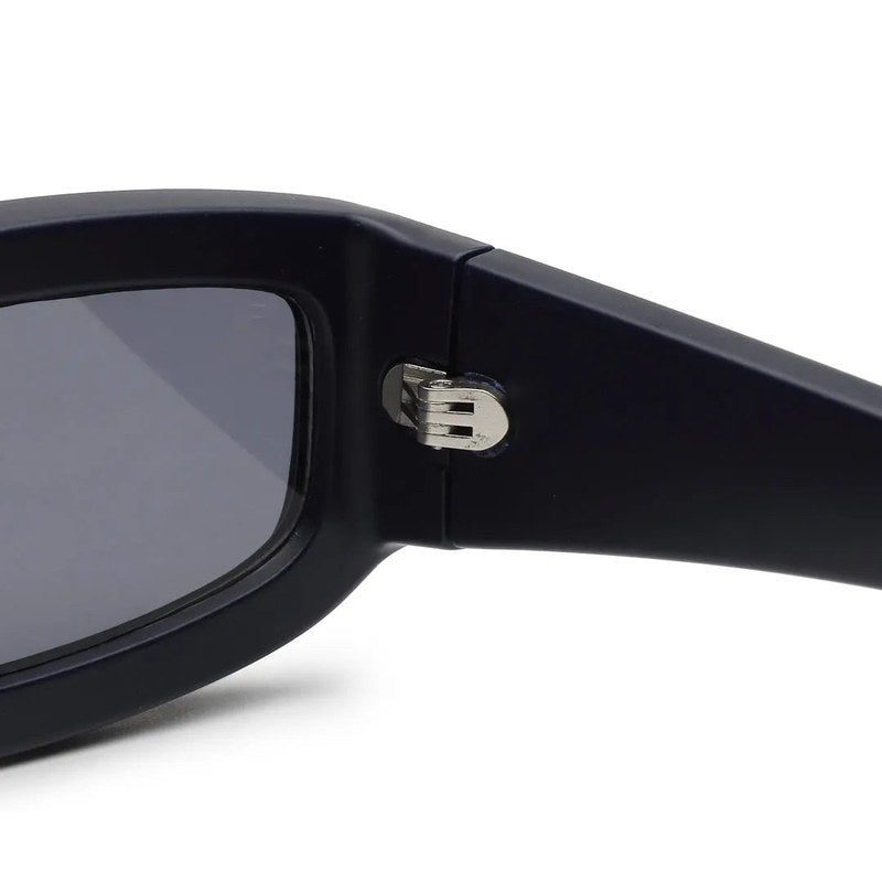 Crystix Blue Small Full Rim Rectangle Sunglasses for Men & Women — Hashtag Eyewears