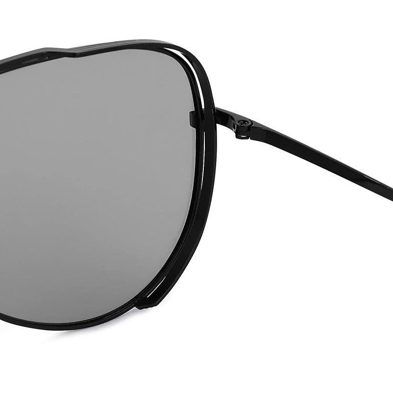 Crythra Black Large Full Rim Aviator Sunglasses for Men — Hashtag Eyewears