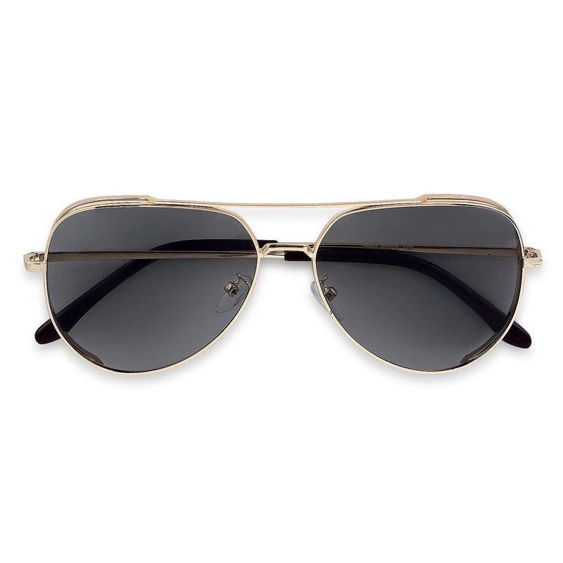 Crythra Grey Large Full Rim Aviator Sunglasses for Men — Hashtag Eyewears