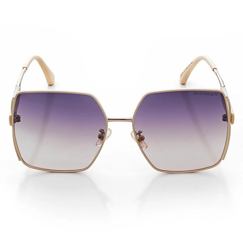 D-DIVA Gradient Black & Brown Large Full Rim Square Sunglasses for Women — Hashtag Eyewears