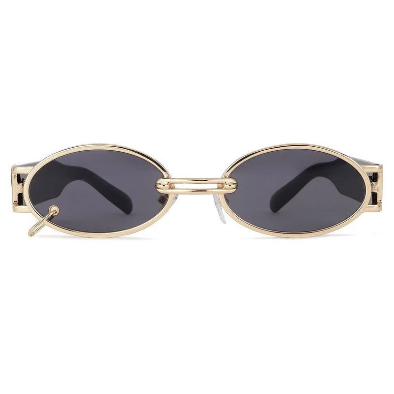 Darkion Grey Medium Full Rim Oval Sunglasses for Women — Hashtag Eyewears