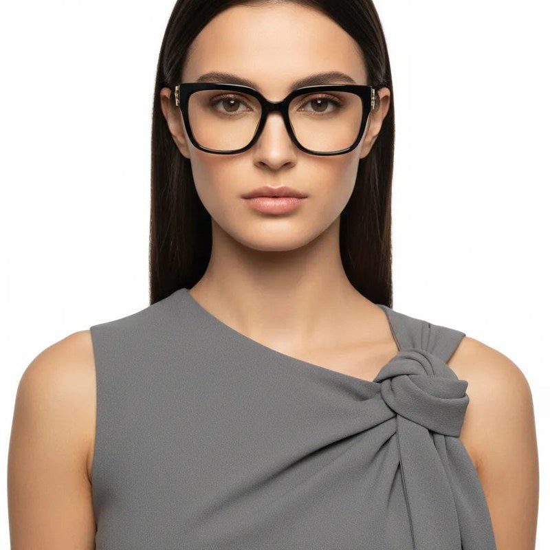 DayLight Transparent/Black Large Full Rim Square Sunglasses for Men & Women — Hashtag Eyewears