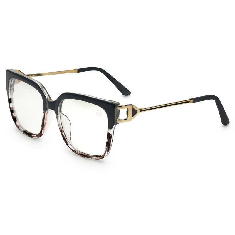 DayLight Transparent/Grey Large Full Rim Square Sunglasses for Men & Women — Hashtag Eyewears