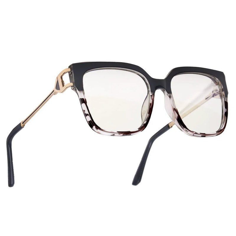 DayLight Transparent/Grey Large Full Rim Square Sunglasses for Men & Women — Hashtag Eyewears