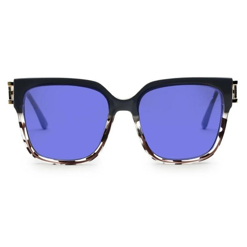 DayLight Transparent/Grey Large Full Rim Square Sunglasses for Men & Women — Hashtag Eyewears
