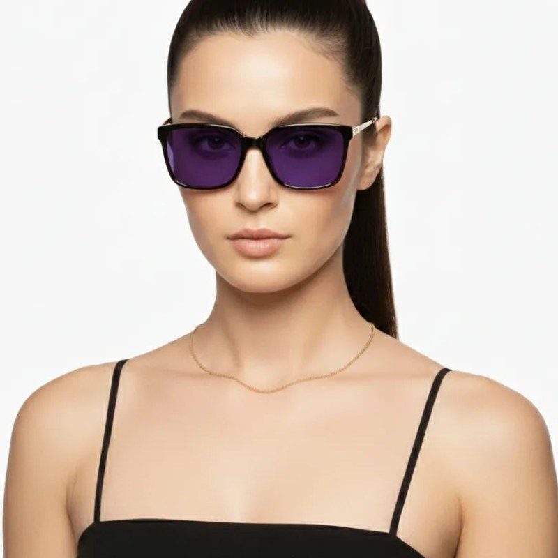 DayLight Transparent/Grey Large Full Rim Square Sunglasses for Men & Women — Hashtag Eyewears