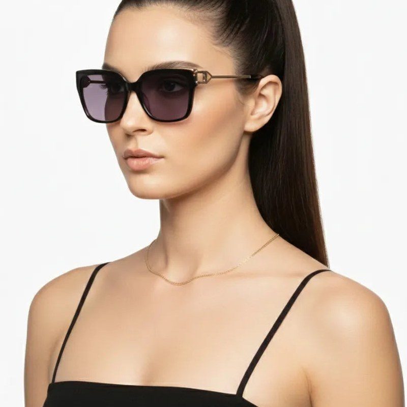 DayLight Transparent/Grey Large Full Rim Square Sunglasses for Men & Women — Hashtag Eyewears